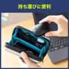 Sanwa Direct Wired for Android Smartphones and Windows and Mac Blue LED Optical 3 1 Mouse Type-C Mouse, Retractable, Tablets, Compatible, Compact,