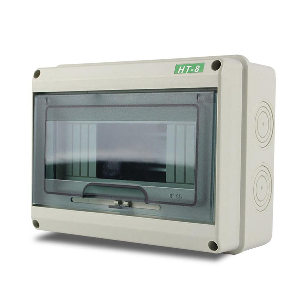 HT-5/8/12/15/18/24 Ways Outdoor Водонепроницаемая электрическая распределительная коробка Автоматический выключатель MCB Power Пластиковая распределительная коробка для проводов