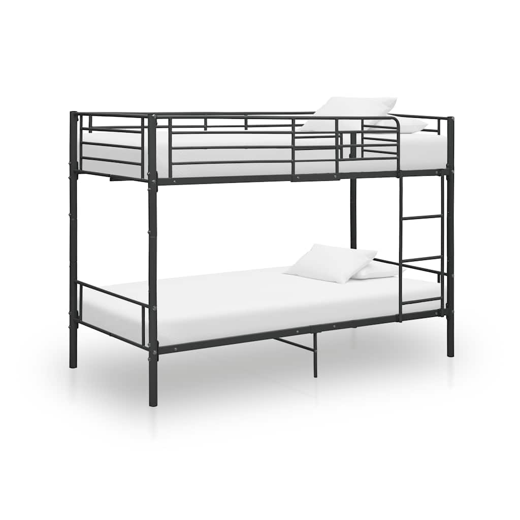 Black Metal Bunk Bed 90*200 cm