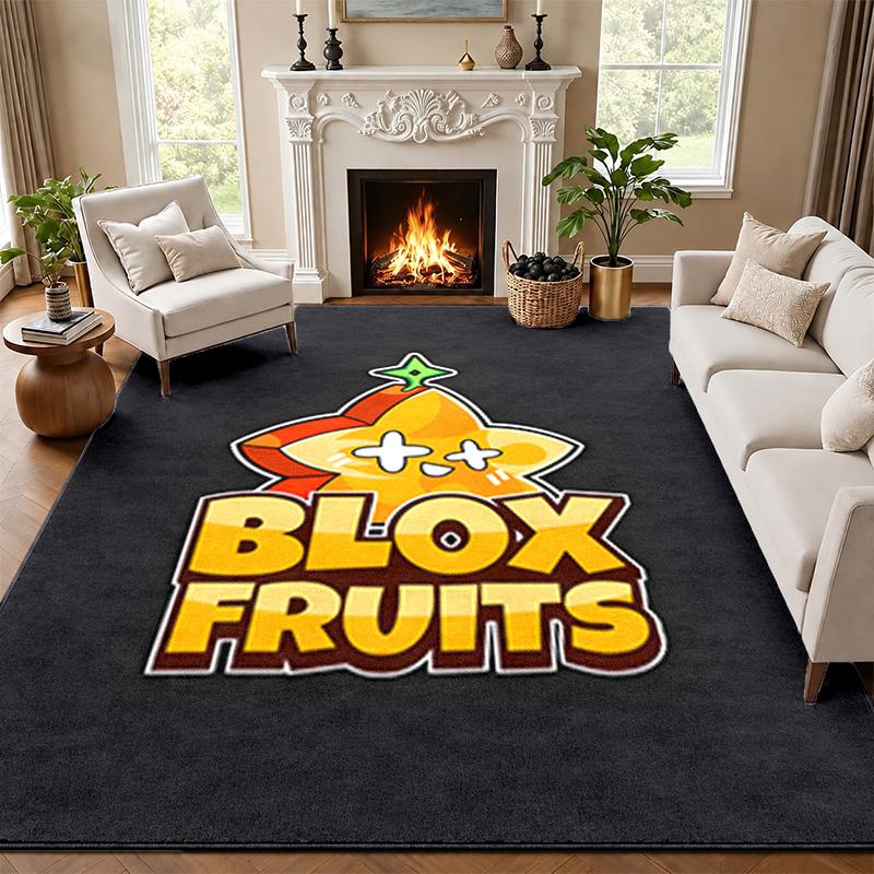 Коврик Blox Fruits для двери в гостиную или спальню, защитный коврик под стул, офисное украшение, рождественский подарок, подарок на день рождения