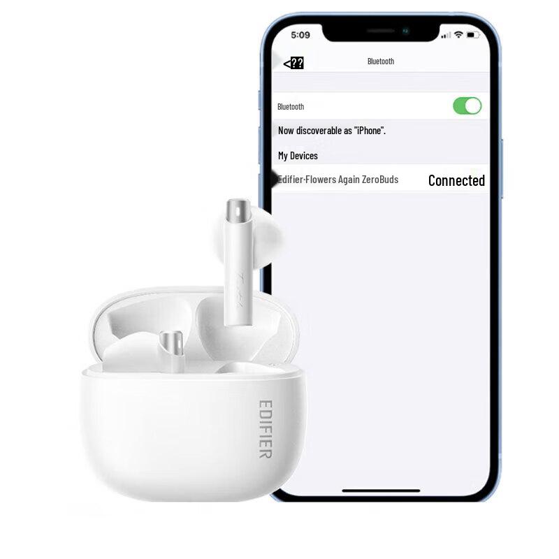 Edifier Zero Buds True Wireless AI Noise Cancelling Half-In-Ear Earbuds