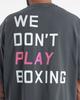 BOXRAW Мужская футболка оверсайз We Dont Play Boxing - Размер M Bxrw-U-Wdpbt [Серый/Розовый] (Тип D)