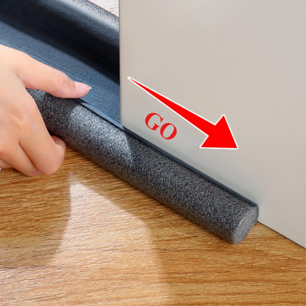 90CM 1PCS Waterproof Seal Strip Draught Excluder Stopper Door Bottom Guard Double Soundproof Flexible Wind Noise Reduction