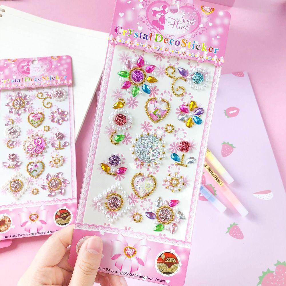 Decoration Stickers 3D Gem Stickers Scrapbooking Self Adhesive DIY Acrylic Gem Sticker DIY Mobile Phone