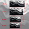 Black and White Wavy Stripes Mouse Pad Large Rubber Antislip Desk Accessories Mousepad for Offices and Gamer Keyboard Decor Mat