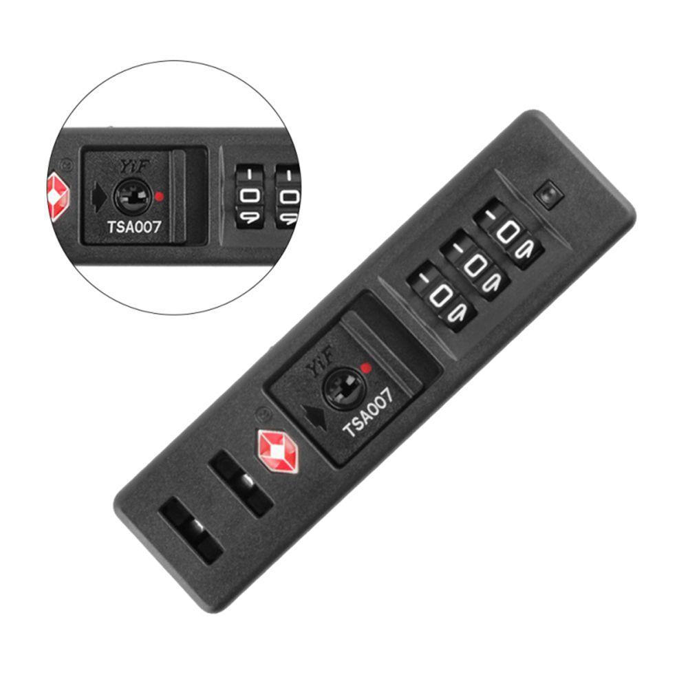 Портативный кодовый замок TSA Customs, защита, 3-значный пароль, защита от непогоды, защита от кражи багажа, безопасный кодовый замок