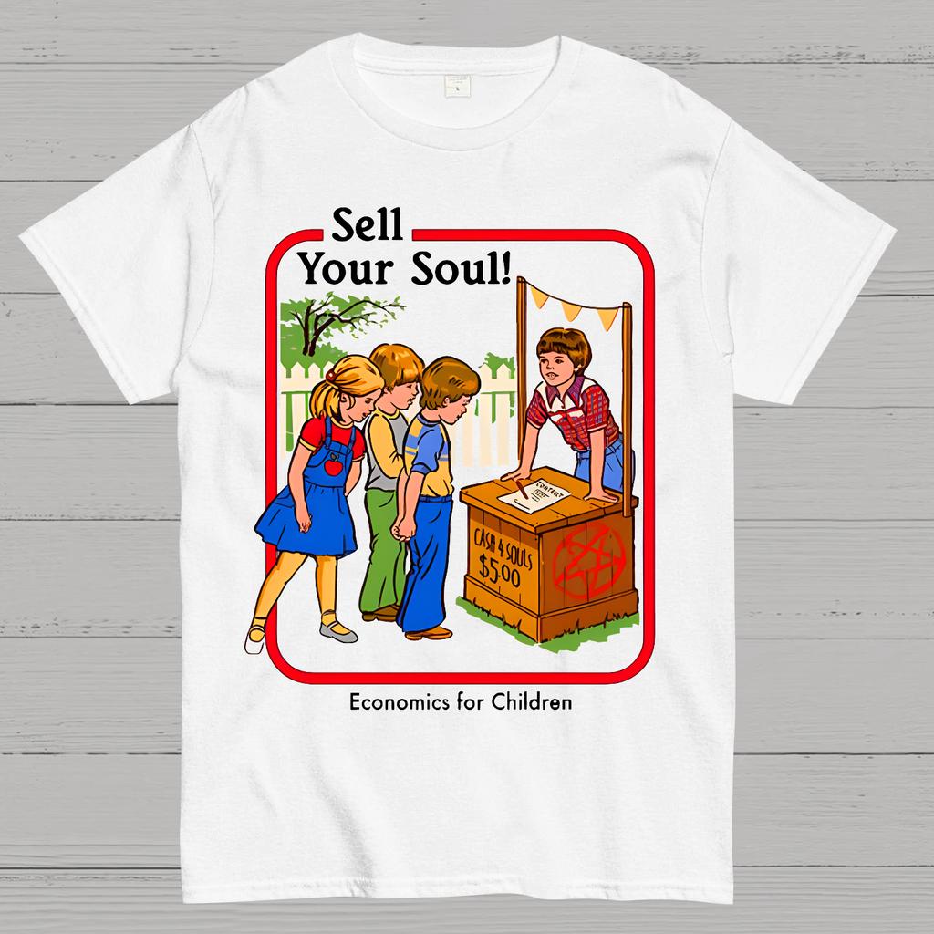 Sell your Soul Cotton Summer Casual Cool Loose T-Shirt