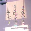 Sun Catcher Shiny Pendant Garden Decorative Alloy Diamond Prisms Hanging Pendant Decor for Living Room