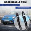 Protective Cover Exterior Door Handle Cover Trim For Fiat 500 Abarth 595 695 Car Side Door Handle
