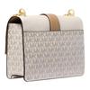 Michael Kors Женская сумка через плечо Mk Greenwich с принтом логотипа из кожи, маленькая, цвет ванильно-белый 35S5GGRC1B-VANILLA-ACRN