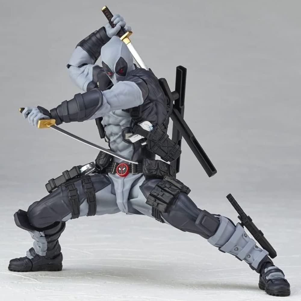 Комплекс фигурок Kaiyodo AMAZING YAMAGUCHI Deadpool color Deadpool color version 170mm окрашенная фигурка Revoltech ver.2.0 X-FORCE ver. версия 2.0