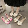 Fairy Wind Flat-soled Small Single Shoes Female 2025 Spring and Summer Mary Jane Shallow Mouth Round Head Beanie Shoes Laden Shoes with Skirt