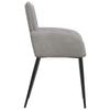 Dining Chairs 6 pcs Velvet Light Gray 57 x 50 x 85 cm