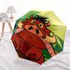 Pumbaa,Lion King Automatic Umbrella   Tri fold Portable Umbrella, Best Holiday Gift for Men and Women, Durable Iron Frame, Playful Design, S
