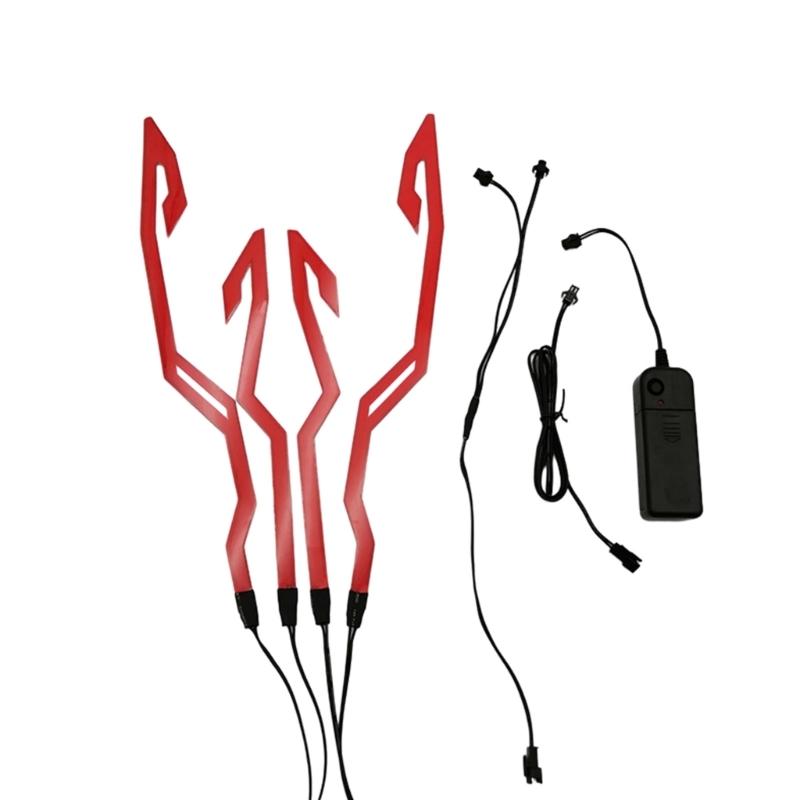 Мотоциклетный шлем световая полоса для езды на шлеме своими руками светодиодная лента 4 в 1