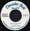 7-дюймовая пластинка FRANKIE JONES Watch The Jeep NONE Thunder Bolt 1986 Ямайка Регги Ска Даб Б/у