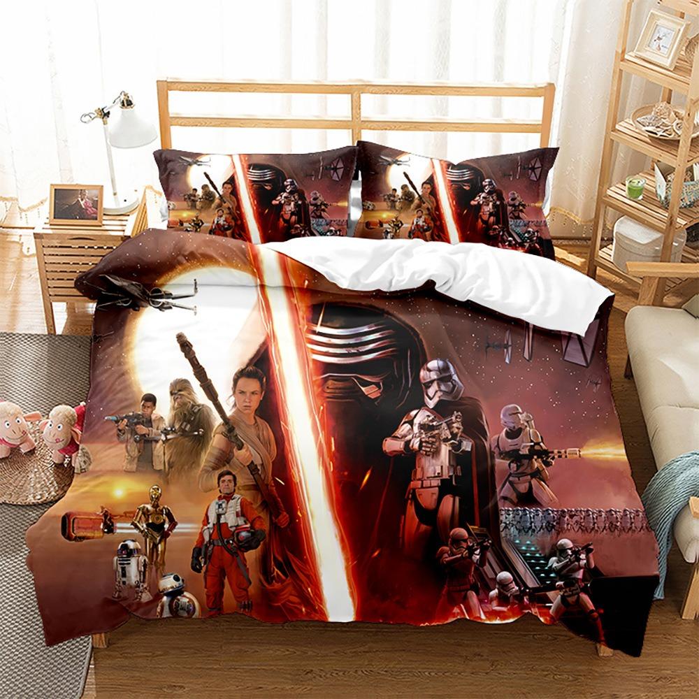 Movie 3d S-Stars Yoda Duvet Cover pillowcase Bedroom Decoration Children Gift adult Single Double bed Large SizeZip Duvet Cover
