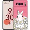 Милый разноцветный чехол-кролик для Google Pixel 9 8 7 6 Pro XL 8A 7A 6A, мягкий ударопрочный черный TPU чехол
