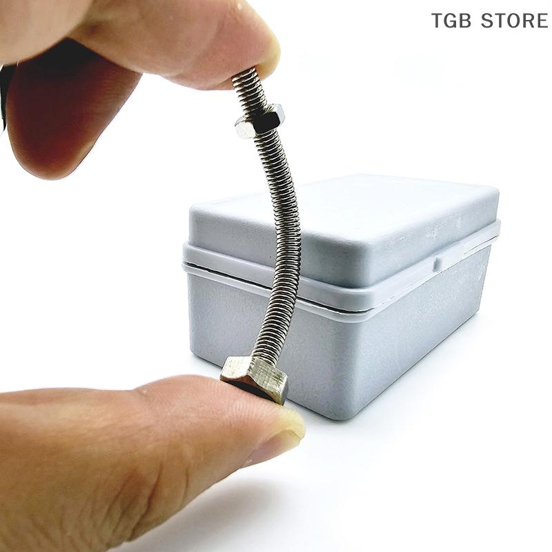 1 шт. Серебряный гнущийся винт Ментализм Магические трюки Крупный план Уличная магия Реквизит Профессиональный Силач Для мага Сцена Магия