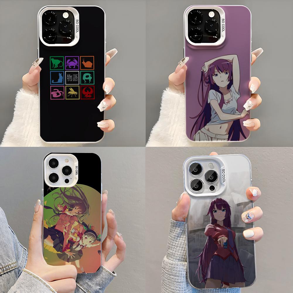 Чехол для телефона серии Monogatari Чехол для телефона для iPhone 14 16 15 11 12 13 Pro Max Mini Plus Ударопрочный чехол