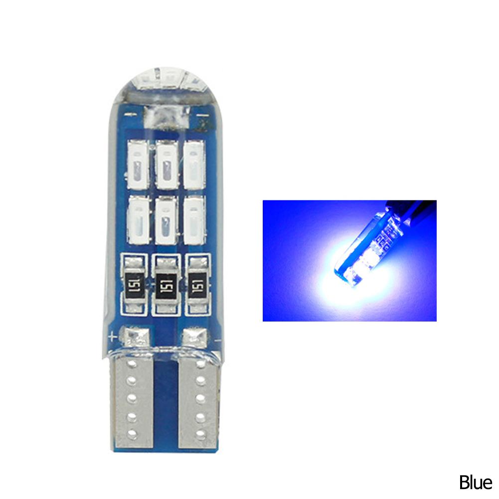 2 шт. 15 светодиодов W5W T10 LED CANBUS без ошибок 5W5 12 В 3 Вт супер яркий боковой свет для салона автомобиля 194 4014 SMD автолампа белый янтарный красный