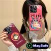 Аниме Милый S-Тоторо Чехол для Телефона для iPhone 16 15 14 13 12 11 Pro Max Plus Mini MagSafe Стекло Цветная Печать Красивый Смартфон
