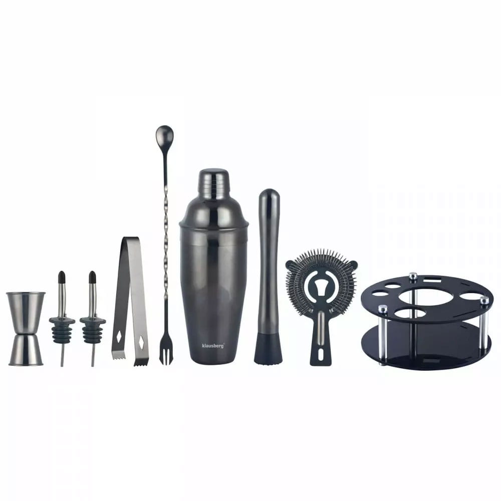 Zestaw barmański 9 elementów Shaker KLAUSBERG KB-7581 grafitowy