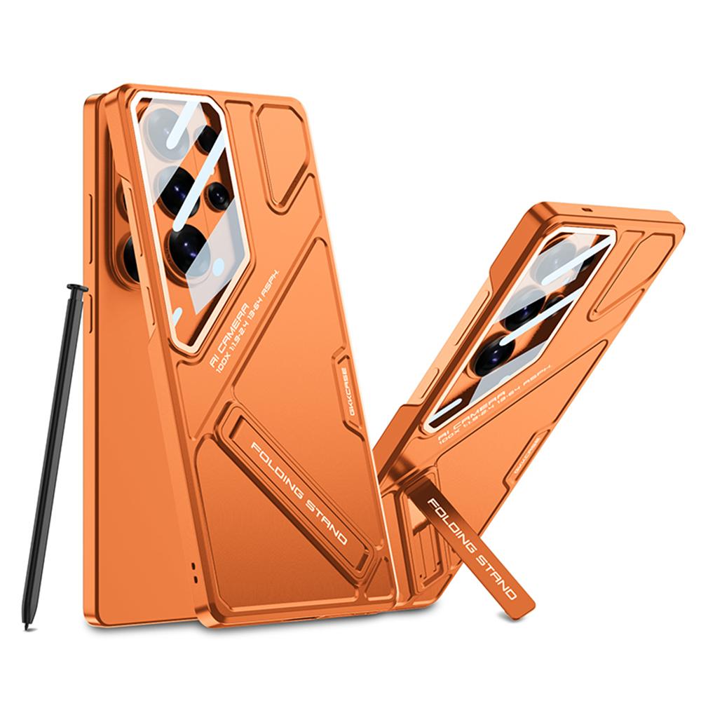 Aluminum Alloy Shockproof Armor Phone Case for Samsung Galaxy S26 Ultra Metal Stand Holder Bracket Glass Camera Protect Cover
