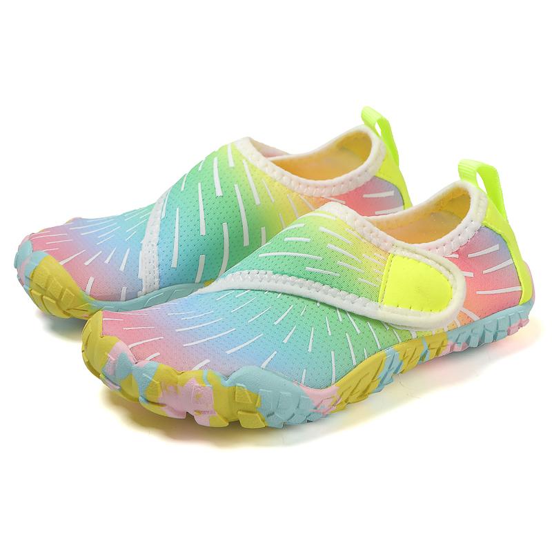 Детская водная обувь Детская аква-обувь Дренажные пляжные спортивные сандалии Быстросохнущие плавание босиком Кроссовки для катания на лодках, дайвинга и серфинга