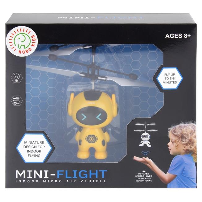 Flying Robot Drone Hand Controlled Ufo Toy Glowing Mini Drone