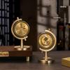 Pure Brass Rotating Ornament: Small Goal for Prosperity - Office Desktop Decor