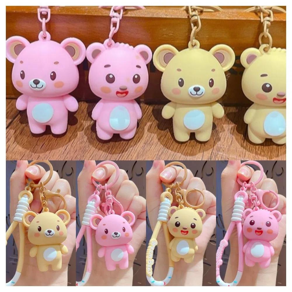Украшение для ключей Мультяшные куклы Подвеска Животное Автомобильный брелок Изысканный брелок в виде медведя Kawaii Подарки