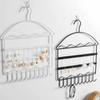 Wall Mount Storage Shelf Jewelry Organizer Earring Necklace Holder Storage Rack Display Stand
