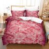 Floral 3D Digital Printing Quilt Cover Sheet Three-Piece Bedding Kit Home Textiles Bohemian Flowers