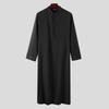 Muslim Men Jubba Thobe Solid 2024 Long Sleeve Thin Robes Kaftan Stand Collar Islamic Arabic Fashion Men Caftan S-3XL