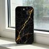B-Черный Золотой Мрамор A-Арт Чехол для Телефона Для iPhone 17,16,15,14,13,12,11 Plus,Pro Max,XS,Цветной Посеребренный Внутренний Чехол