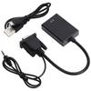 Адаптер-кабель VGA на HD Multimedia Interface с аудиокабелем, конвертер VGA 1080P