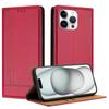 Чехол-книжка из кожи с тиснением Litchi Grain для iPhone 6,7,8 серий, iPhone X серий, iPhone 11,12,13,14,15 серий, iPhone SE серий