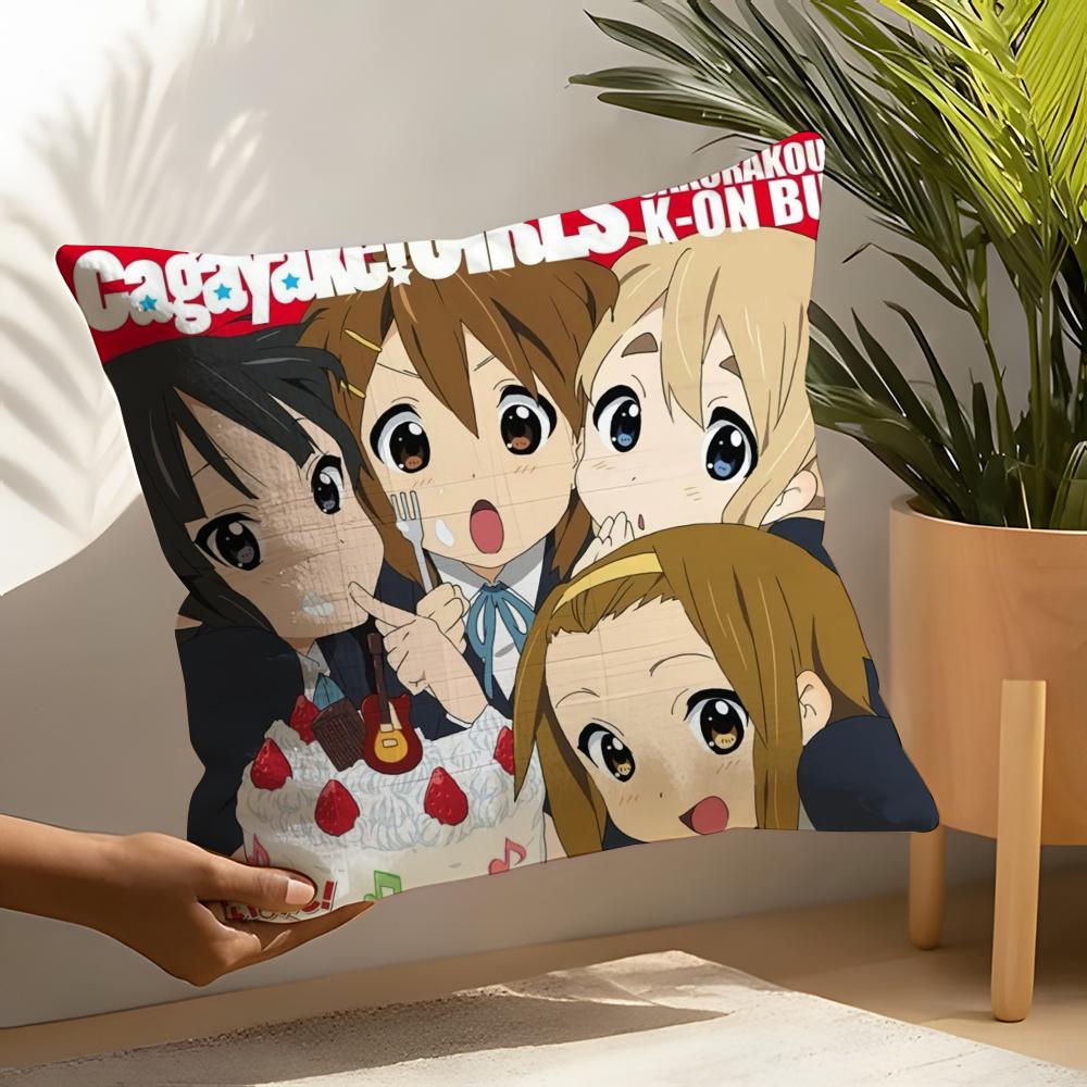 K-On Anime Pillow Case Linen Cushion Covers For Decorative Sofa Home Pillows Case Car Chair Pillows Cases