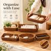 Handwoven Bread Fruit Vegetables Basket Hardness Rattan Basket  Restaurant Serving Tabletop Display