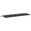 vidaXL Gartenbank-Auflagen 2 Stk. Melange Anthrazit 180x50x7 cm Stoff