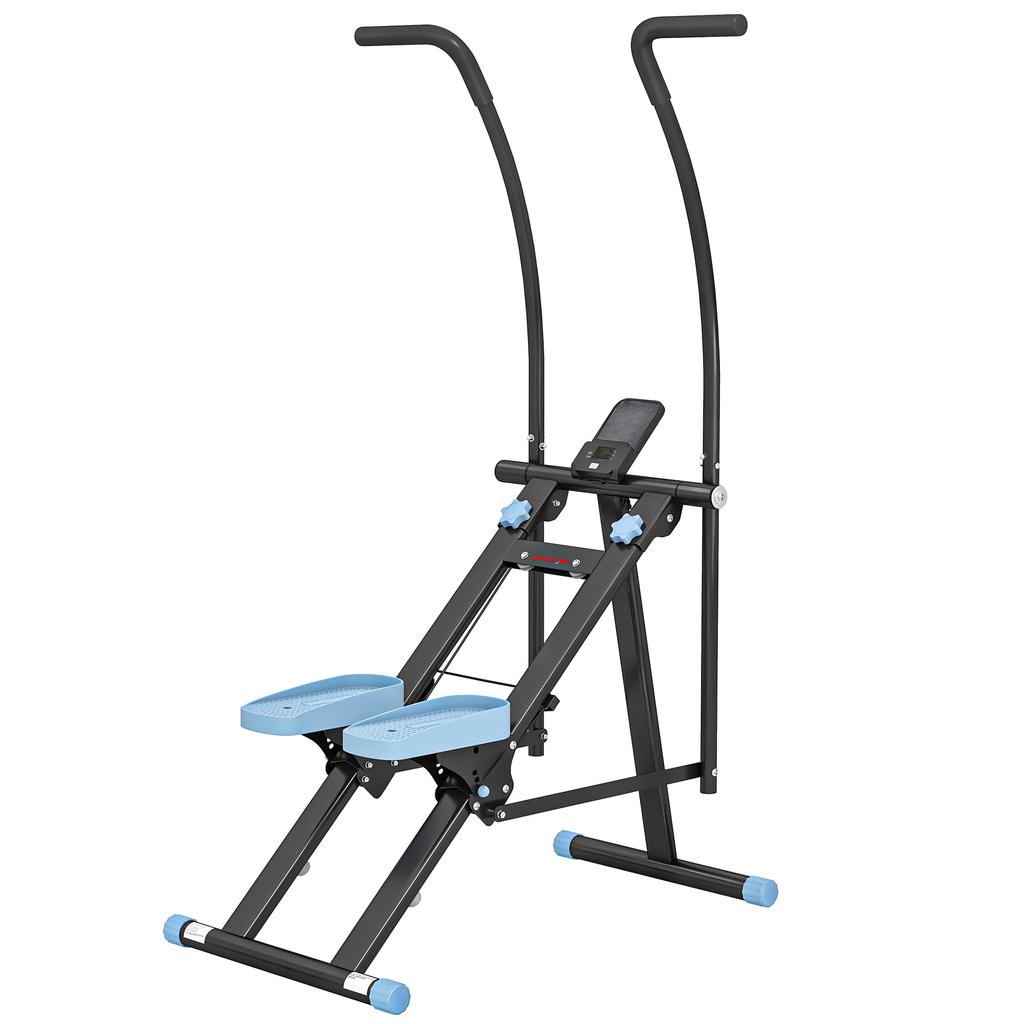 Stair Stepper for Home Gym Exercise, Vertical Climber Machine with LCD Monitor & Adjustable Pedals for Workout