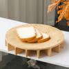 Modern Wabi-sabi Style Imitation Travertine Tall Tray Ornaments Living Room Exhibition Hall Model Room Desktop Decoration Round Storage Tray