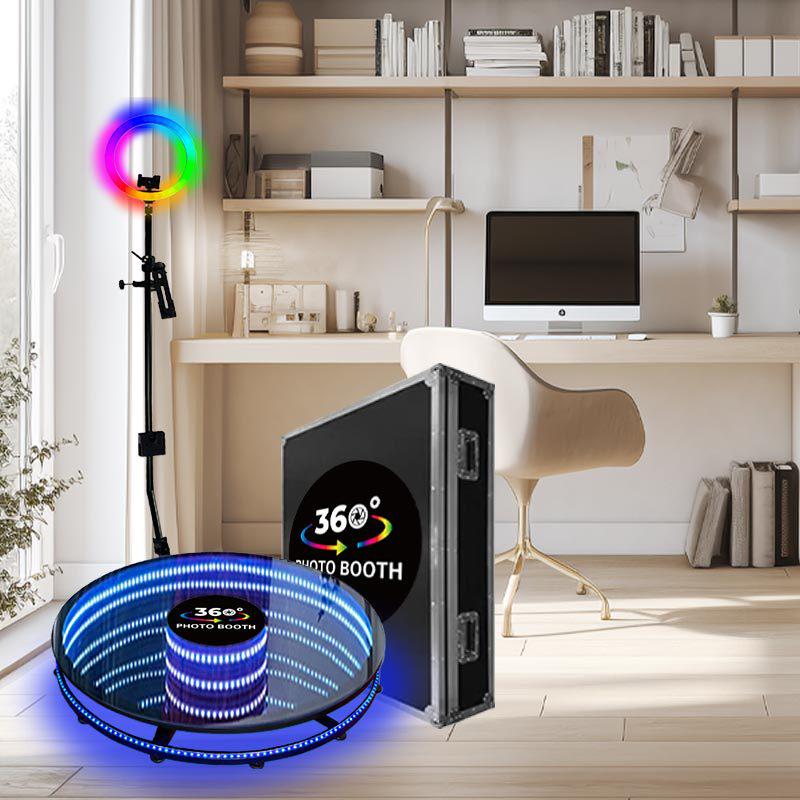 360 Photo Booth with Panoramic View & Free Logo Design