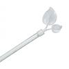 Metal Rod 120 To 210 Cm with Decorative Ends Atmosphera - Fleur De Lys White