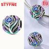 New 925 Silver Sparkling Magic Cube Love Charm Red Heart Beads DIY for Women Bracelet Fine Jewelry Gift Accessories
