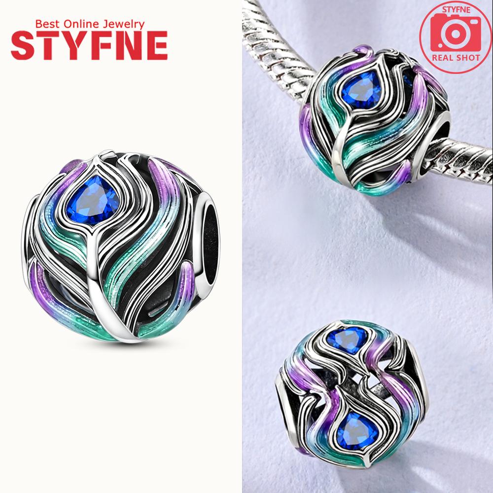New 925 Silver Sparkling Magic Cube Love Charm Red Heart Beads DIY for Women Bracelet Fine Jewelry Gift Accessories