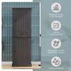56 X 28 x 167.3cm bathroom cabinet, finished moisture-resistant lacquer, upper and lower cabinets + middle drawer, adjustable shelves, black handles.