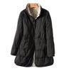 Women's Double Side Thin  Jacket Stand Collar White Duck Down Coat Women's Ultra-light Mid-length Parka Half-high Collar Button Coat