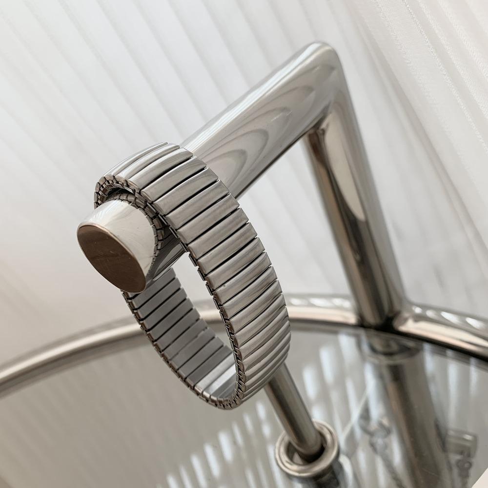 Эластичный Растягивающийся Ремешок для Часов Браслет Хип-Хоп Винтажный Браслет Титановая Сталь Ручная Цепочка Унисекс